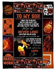 To My Son Small Fleece Blanket - 30" x 40" front