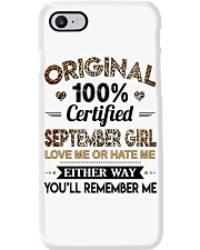 September Girl Phone Case tile