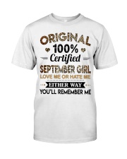 September Girl Classic T-Shirt front
