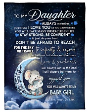 To My Daughter Small Fleece Blanket - 30" x 40" front