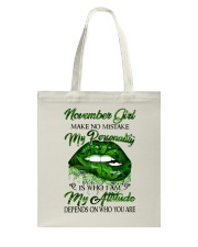 November Girl Tote Bag tile