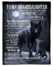 To My Granddaughter Fleece Blanket tile