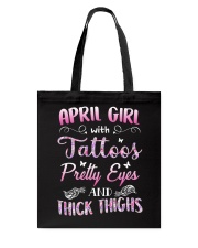 April Girl Tote Bag tile