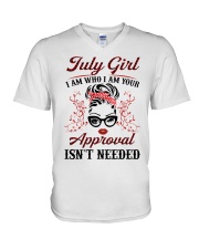 July Girl V-Neck T-Shirt tile