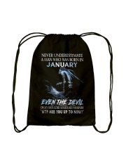 January Man Drawstring Bag tile