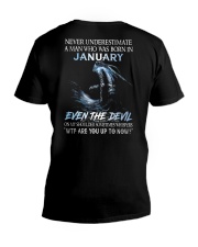 January Man V-Neck T-Shirt tile
