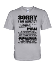 July Freaking Crazy Man V-Neck T-Shirt tile