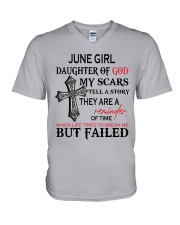 June Girl V-Neck T-Shirt tile