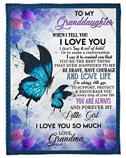 To My Granddaughter - Grandma Small Fleece Blanket - 30" x 40" front