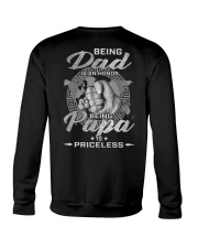 Being Dad And Papa Crewneck Sweatshirt tile