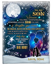 To My Son - Mom Small Fleece Blanket - 30" x 40" front