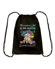 November Girl Drawstring Bag tile