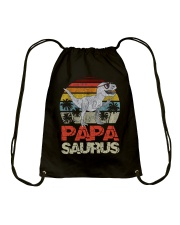 Papa Saurus Drawstring Bag tile