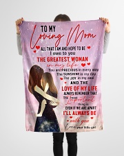 To My Loving Mom Small Fleece Blanket - 30" x 40" aos-coral-fleece-blanket-30x40-lifestyle-front-14