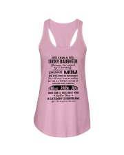 I Am A Lucky Daughter Ladies Flowy Tank tile
