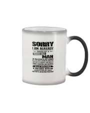 September Freaking Crazy Man Color Changing Mug tile