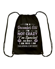 December Girl Drawstring Bag tile