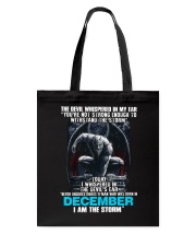 December Man Tote Bag tile