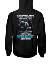 December Man Hooded Sweatshirt back