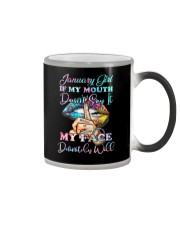 January Girl Color Changing Mug tile