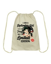 September Girl Drawstring Bag tile