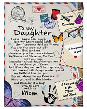 To My Daughter Fleece Blanket tile