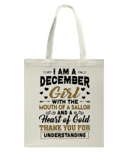 December Girl Tote Bag tile