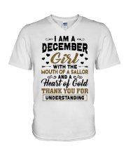 December Girl V-Neck T-Shirt tile