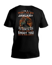 January Man V-Neck T-Shirt tile