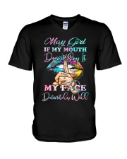 May Girl V-Neck T-Shirt tile