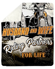Husband And Wife Sherpa Fleece Blanket tile
