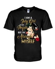 July Girl V-Neck T-Shirt tile