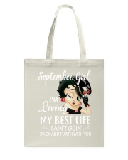 September Girl Tote Bag tile