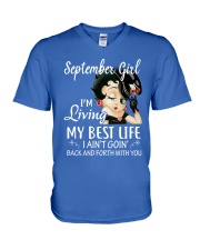 September Girl V-Neck T-Shirt tile