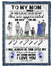 To My Mom - Son Small Fleece Blanket - 30" x 40" front