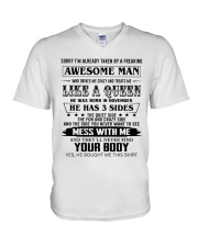 Awesome Man November V-Neck T-Shirt tile