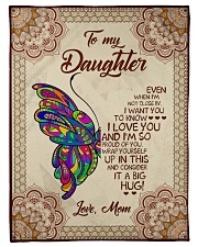 To My Daughter Small Fleece Blanket - 30" x 40" front