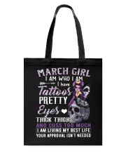 March Girl Tote Bag tile