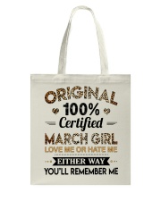 March Girl Tote Bag tile