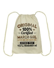 March Girl Drawstring Bag tile
