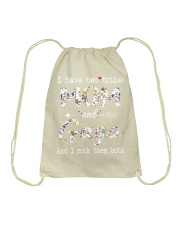 I have two titles Mom and Gaga Drawstring Bag tile