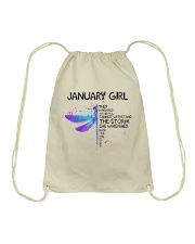 January Girl Drawstring Bag tile