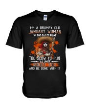 January Girl V-Neck T-Shirt tile