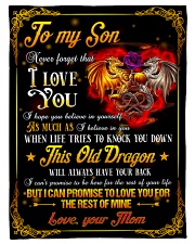 To My Son - Mom Fleece Blanket tile