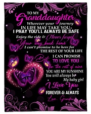 To My Granddaughter - Grandpa Fleece Blanket tile