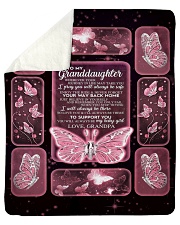 To My Granddaughter - Grandpa Sherpa Fleece Blanket tile