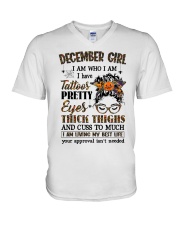 December Girl V-Neck T-Shirt tile