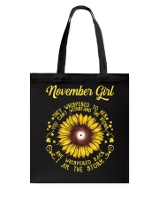 November Girl Tote Bag tile