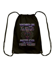 November Girl Drawstring Bag tile