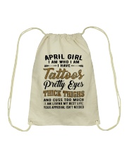 April Girl Drawstring Bag tile